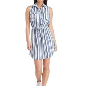 Bebop Blue Striped Dress NWOT